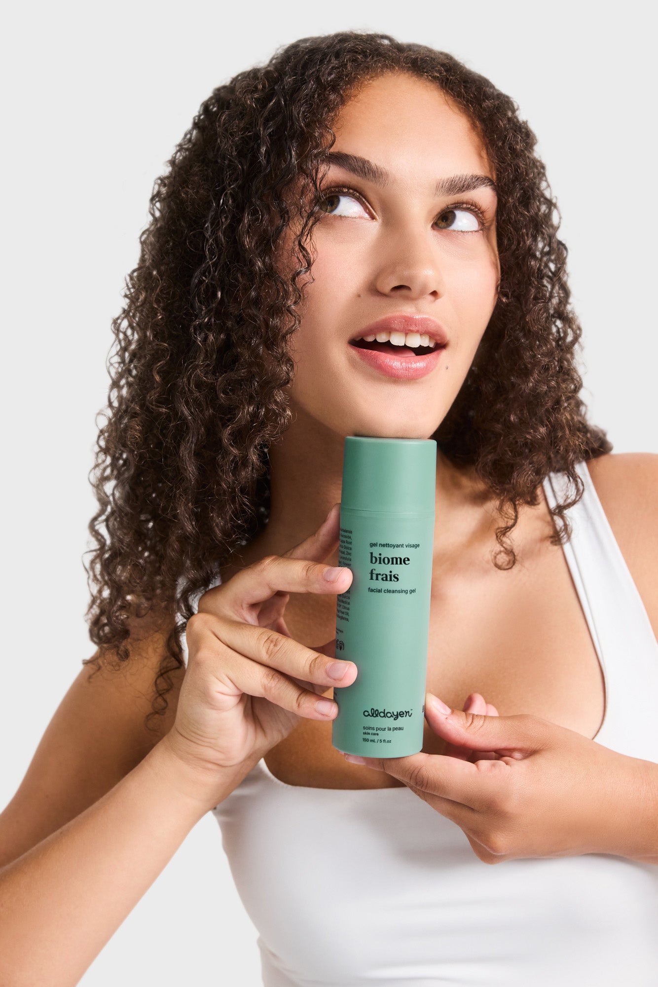 teen girl with biome frais cleanser