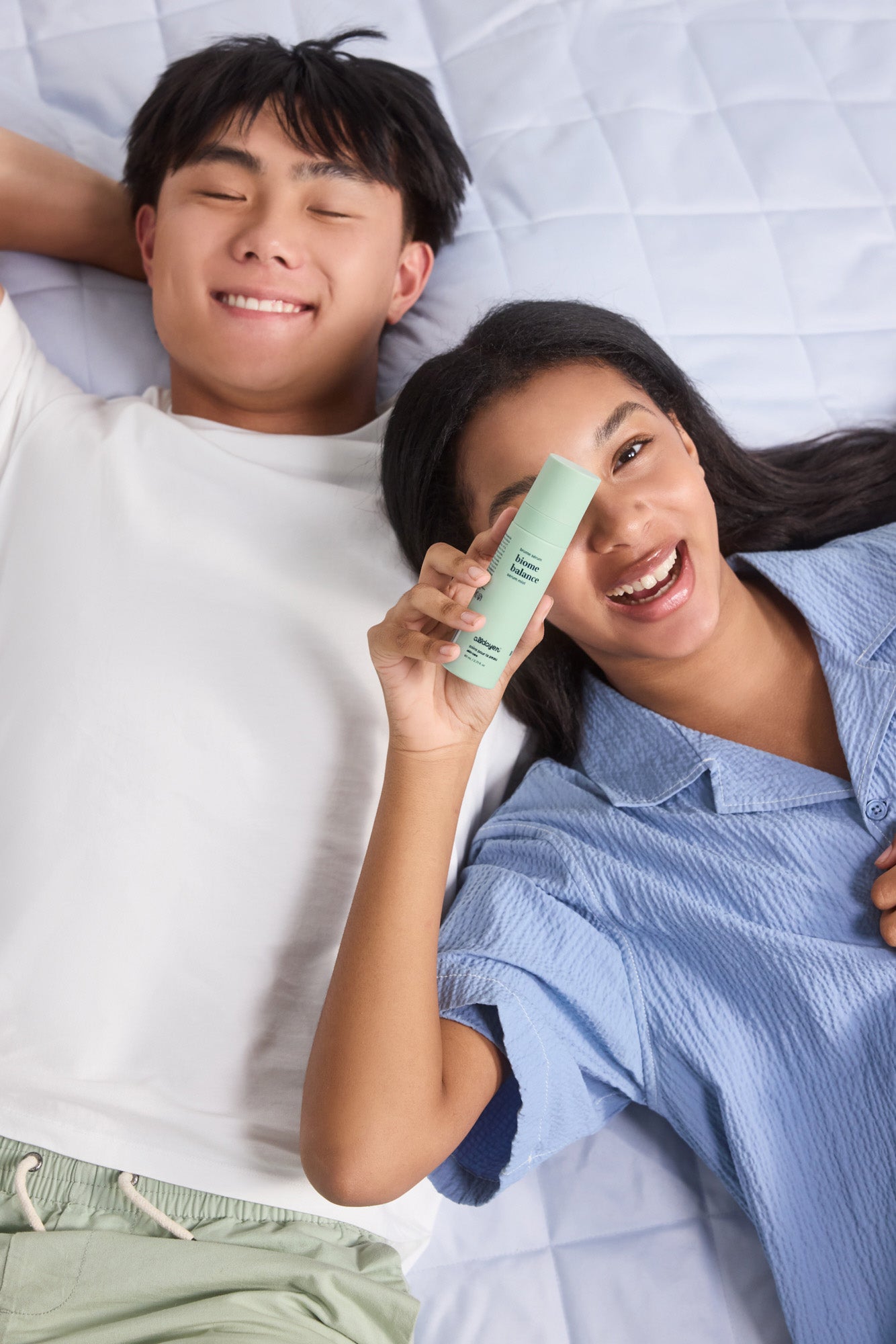 Image of teens posing with biome balance serum