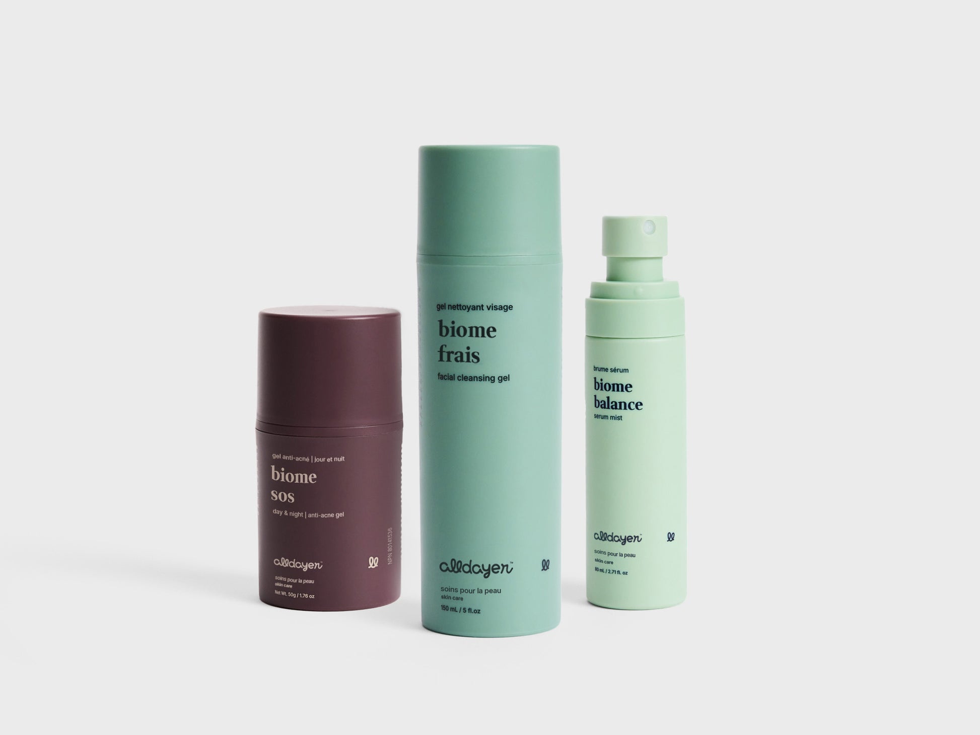 sos skincare set by alldayer